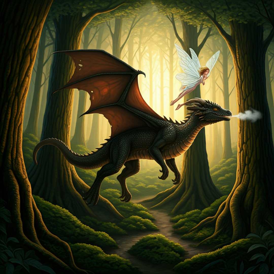 Cuento del dragon y su amigo